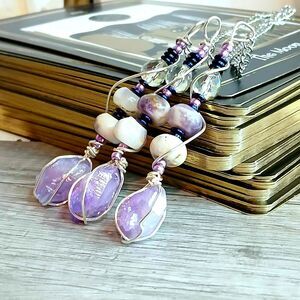 Dowsing Crystal Pendulum, Aura Amethyst Pendulum, Healing Tools Divination